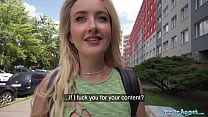 Public Agent Sexy blonde is looking for a massive dick to make porn video with